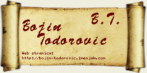 Bojin Todorović vizit kartica